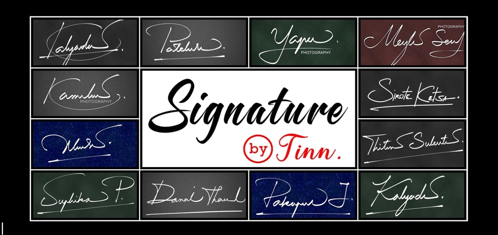 https://signaturebytinn.com | ออกแบบลายเซ็น ลายเซ็นมหามงคล สร้างลายเซ็นเงินล้าน ตัวอย่างลายเซ็น ฟรี by อ.ติณณ์